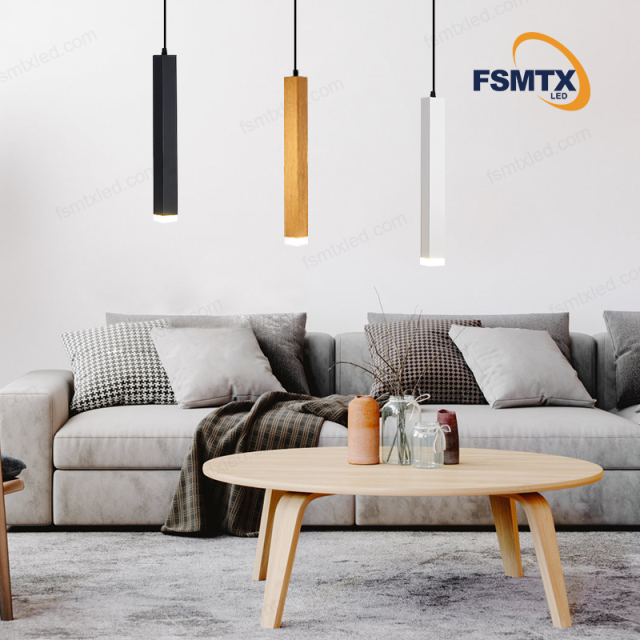 COB Commercial Office Square Nordic Linear  Pendant Light