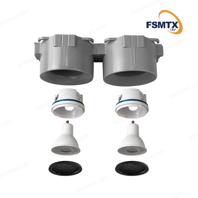 Hotel Seamless Stretch Ceiling Anti-glare Downlight Housing