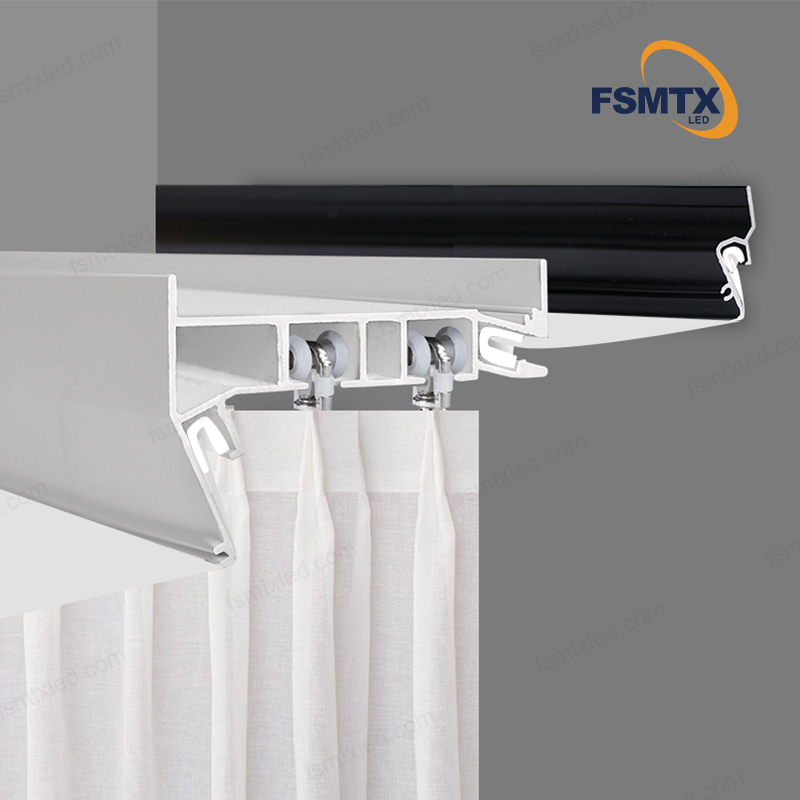 Curtain aluminum profiles install