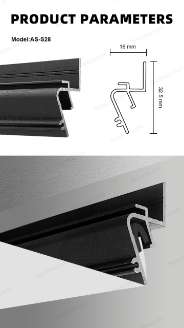 AS-S28 Villa High-end Modern Stretch Ceiling Profile