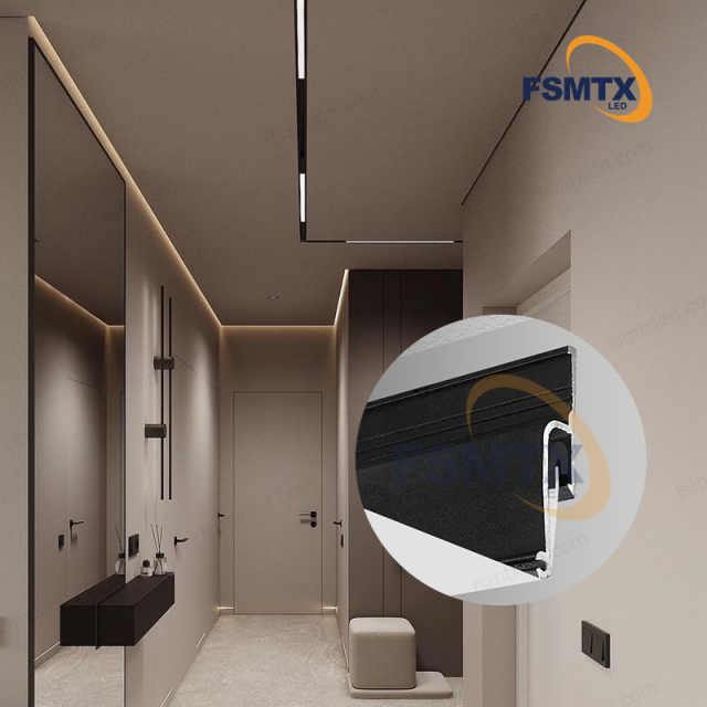 Custom wall stretch ceiling profile