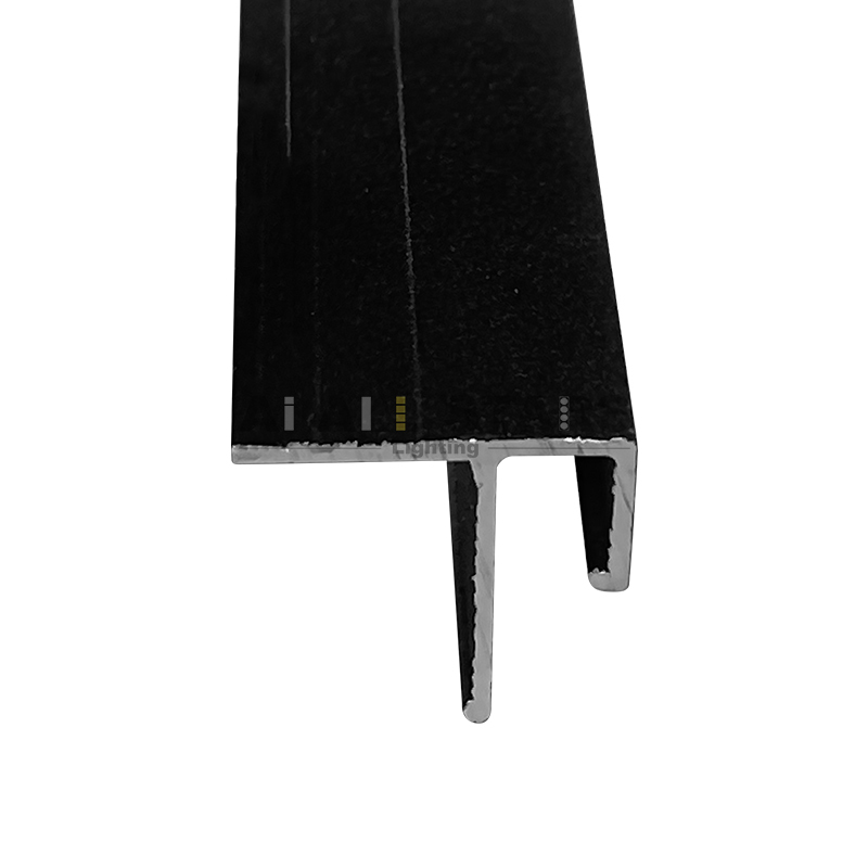 Black custom Wall Stretch Ceiling Profile