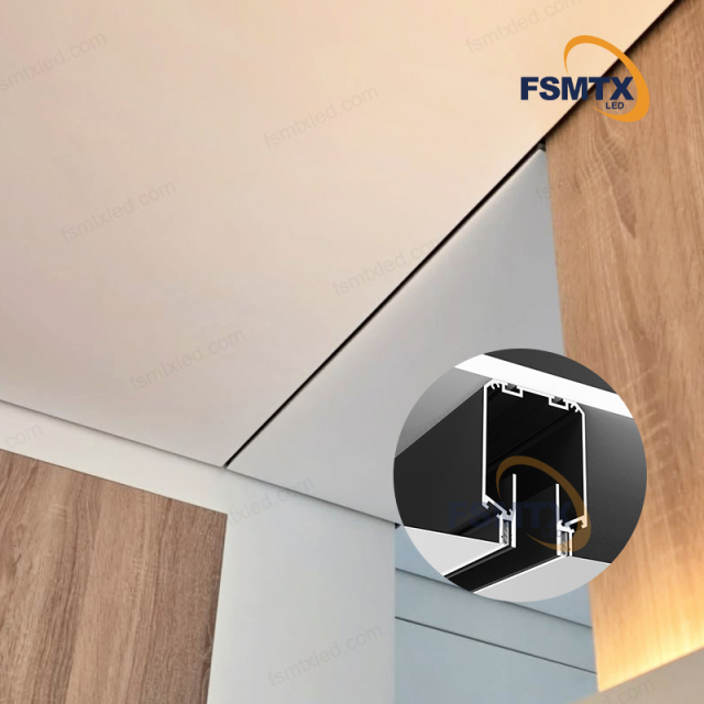 Corner wall stretch ceiling profile