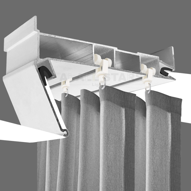 Apartment Seamless Ceiling Curtain Stretch Ceiling Profile