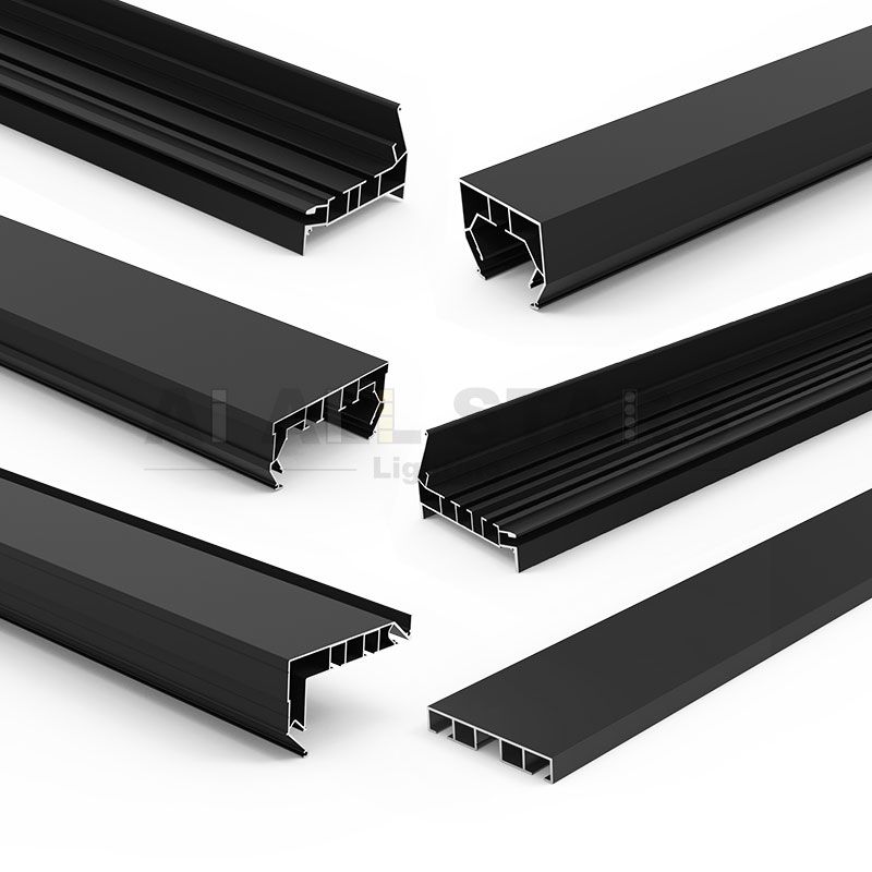 hot-sale hidden curtain for stretched aluminum profiles solution