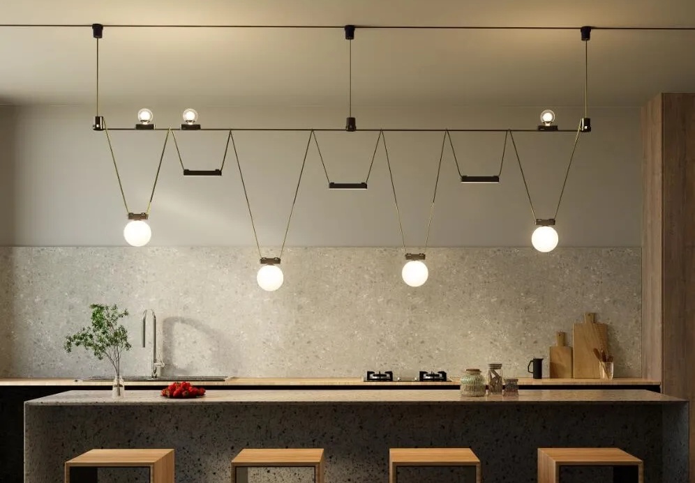 woven magnetic track light for home decoration 