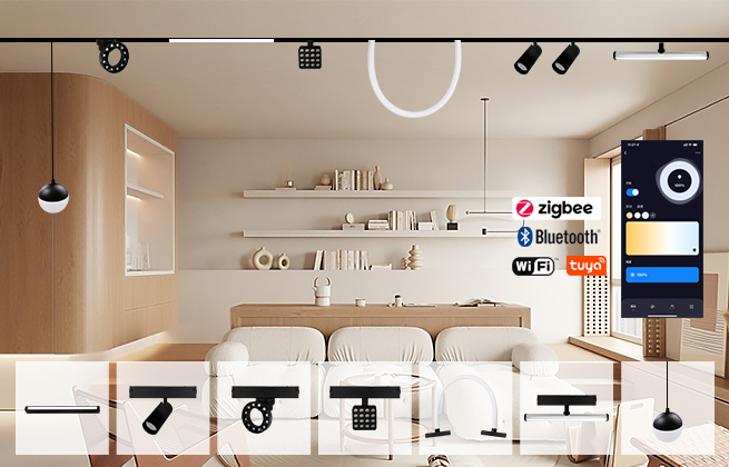 220v 25M Ultra-Thin Magnetic track light
