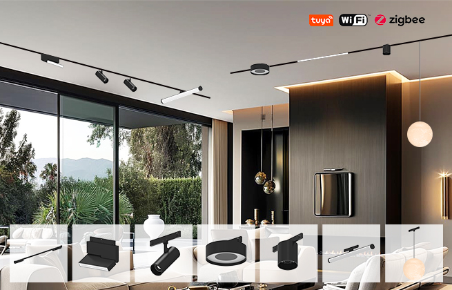 Ultra-narrow Magnatic Track Light