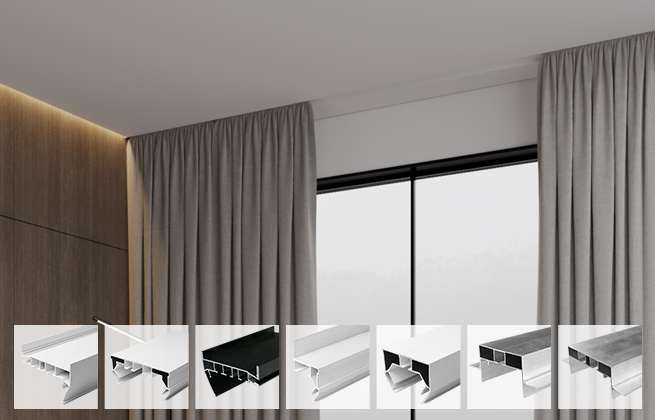 Stretch Ceiling Aluminum Profile for Curtain