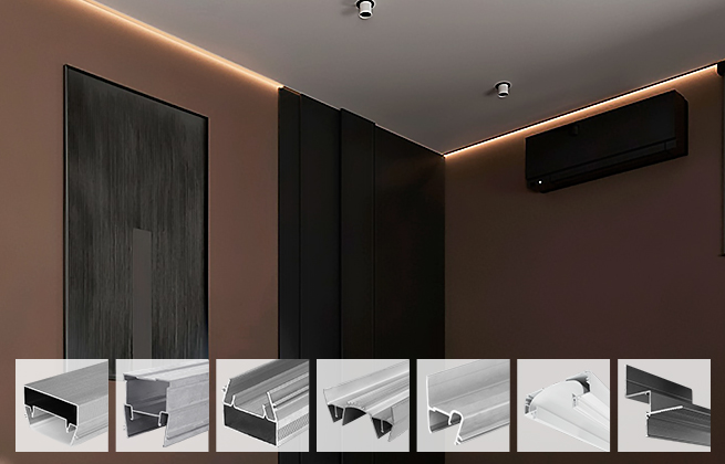 Stretch Ceiling Aluminum Profile for Ledstrip