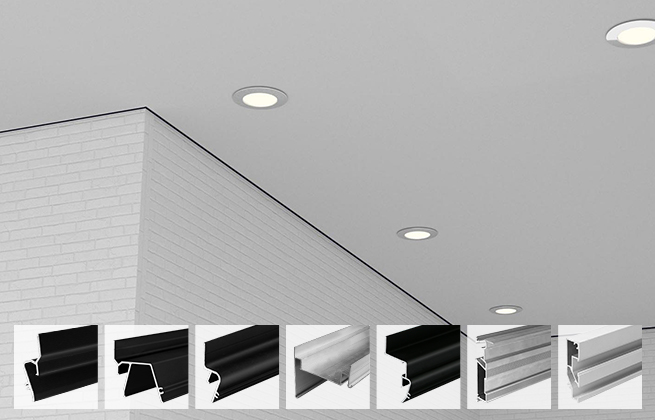 Stretch Ceiling Aluminum Profile for Wall