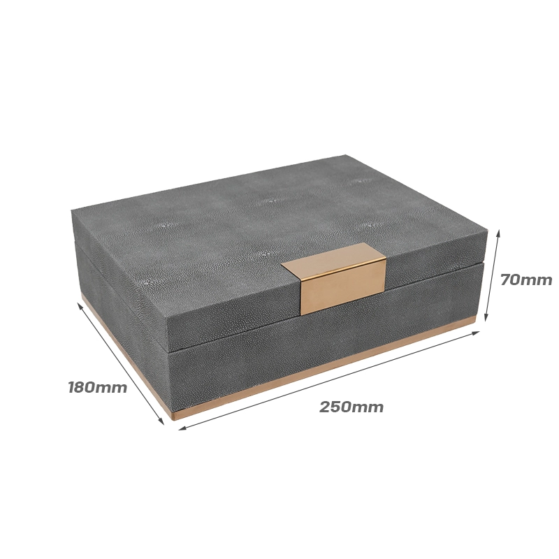 Spot Goods Fish roe pattern wooden box High Grade Magnetic Flip MDF Wooden Box Custom Logo Packaging Gift Boxes With SABER Certificate