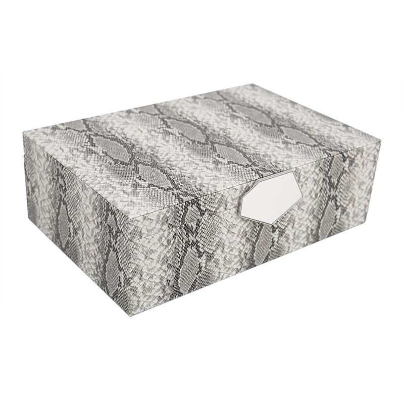 Spot Goods High Grade Magnetic Flip MDF Wooden Box Custom Logo Packaging Gift Boxes Magnetic Gift Box With SABER Certificate