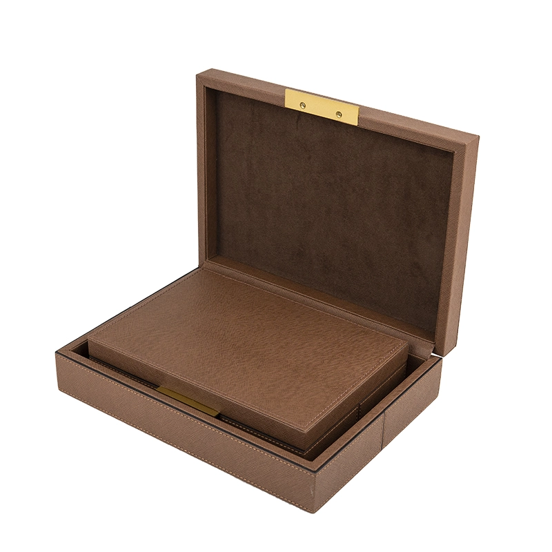 Ready Stock PU Leather Wooden Box Set of 2 for Modern Home Decor Keepsake and Memory Box Jewelry Box With SABER Certificate