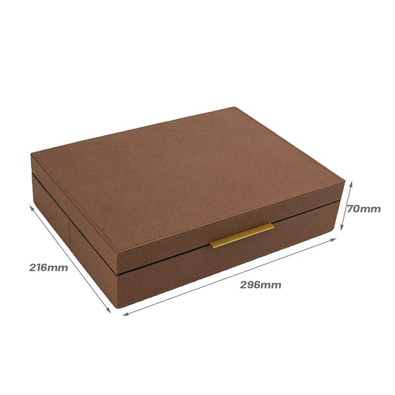 Ready Stock PU Leather Wooden Box Set of 2 for Modern Home Decor Keepsake and Memory Box Jewelry Box With SABER Certificate