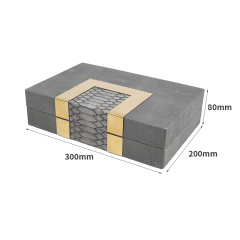 L-SHAPED METAL SHEET SET WITH SNAKESKIN PATTEM PU