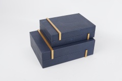 FISH ROE PATTERN LEATHER HOME DECORATION SET