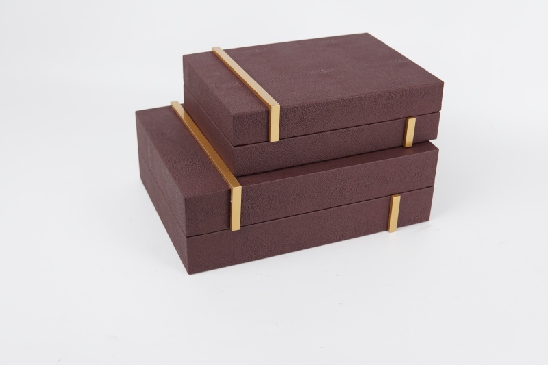 FISH ROE PATTERN LEATHER HOME DECORATION SET