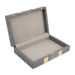 L-SHAPED METAL SHEET SET WITH SNAKESKIN PATTEM PU