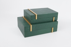 FISH ROE PATTERN LEATHER HOME DECORATION SET