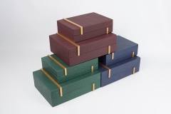 FISH ROE PATTERN LEATHER HOME DECORATION SET