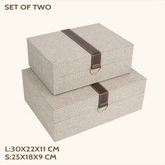 CANVAS GIFT BOX -TWO PIECE SET