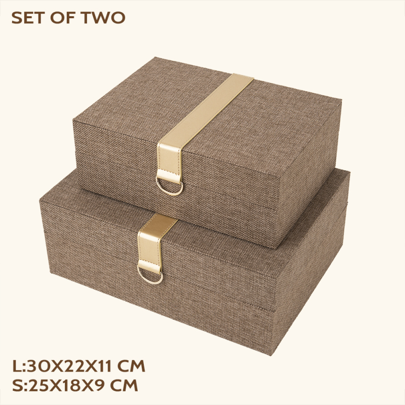 CANVAS GIFT BOX -TWO PIECE SET