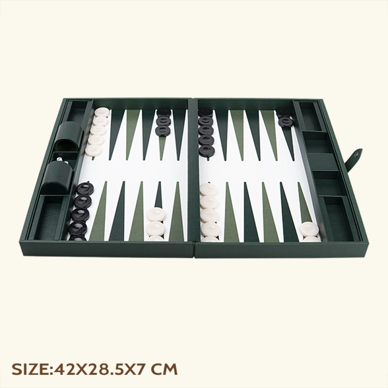 Custom Logo Luxury Backgammon Board Box Folding Backgammon Set Box ...