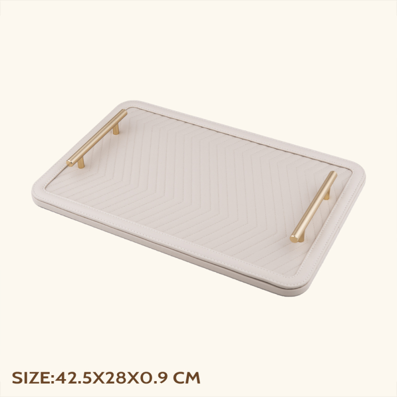 STITCHING LEATHER TRAY