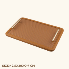 STITCHING LEATHER TRAY