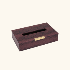SNAKE PU LEATHER TISSUE BOX