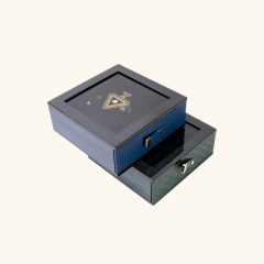 WOOD GRAIN PAINT DRAWER PERFUME BOX