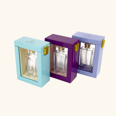 Wooden with acrylic window perfume box