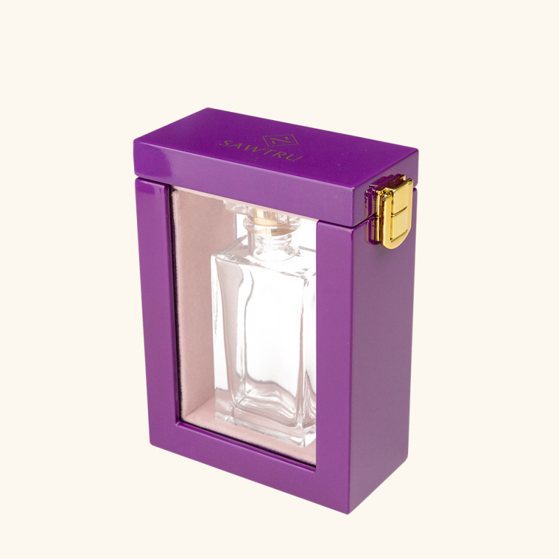 Wooden with acrylic window perfume box