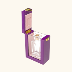Wooden with acrylic window perfume box