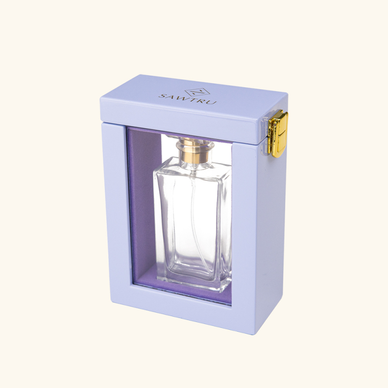 Wooden with acrylic window perfume box