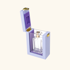 Wooden with acrylic window perfume box