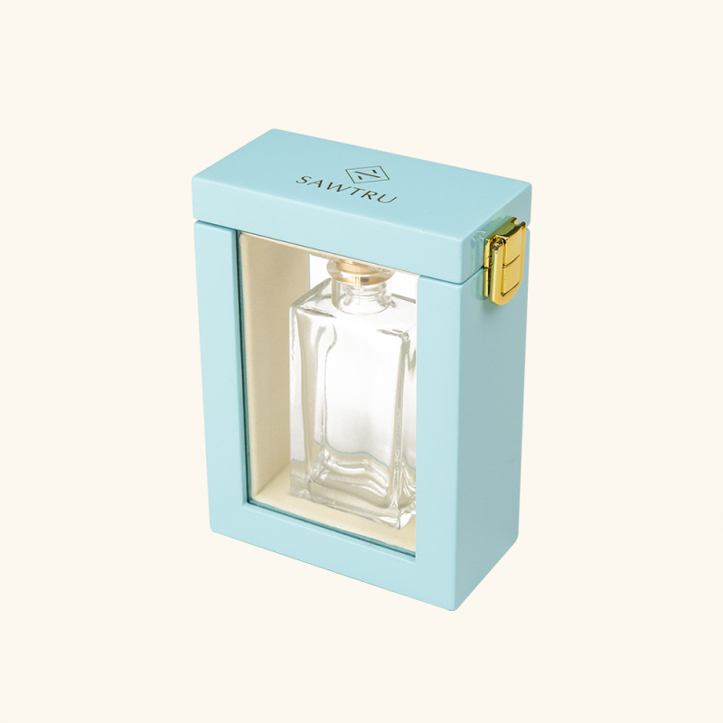 Wooden with acrylic window perfume box