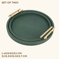 FISH ROE PATTERN PU HOME DECORATION SET