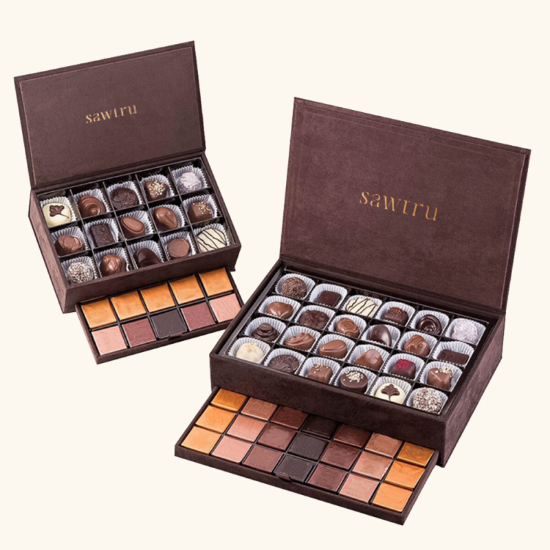 CHOCOLATE BOX WITH DRAWER