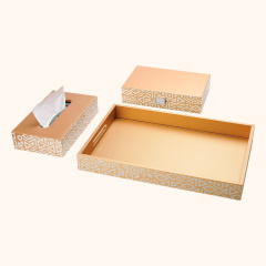 Silk-screened patterned tray