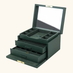 Cross-Pattern Drawer Jewelry Box