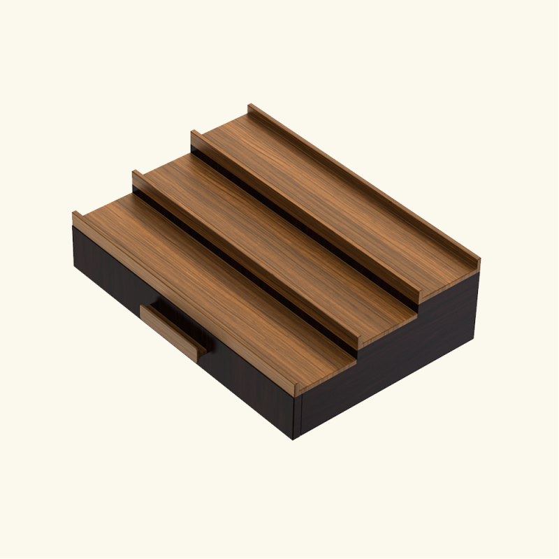 Tiered Perfume Display Wooden Box