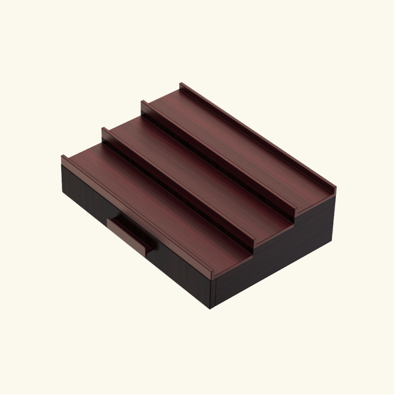 Tiered Perfume Display Wooden Box