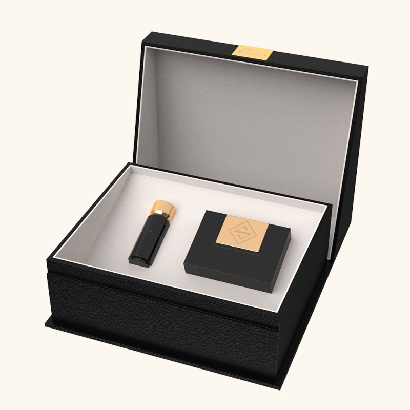 Flip-Cover Leather Perfume Case