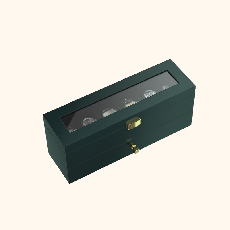 Spray-painted Double-Layer Watch Box