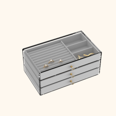Acrylic 3-Tier Jewelry Box