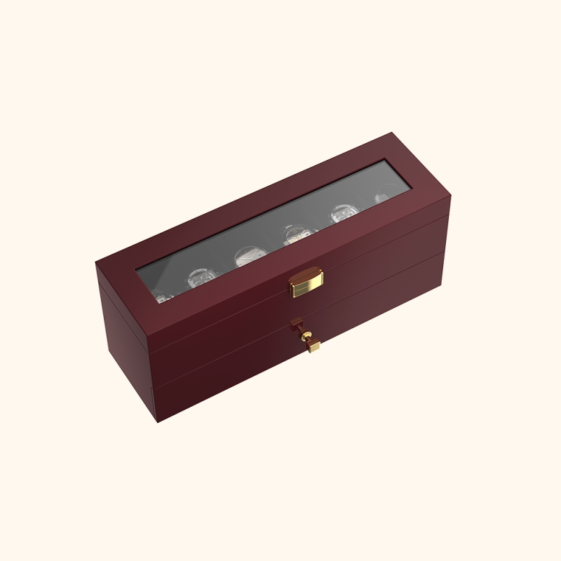 Spray-painted Double-Layer Watch Box