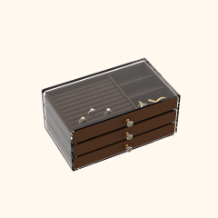 Acrylic 3-Tier Jewelry Box