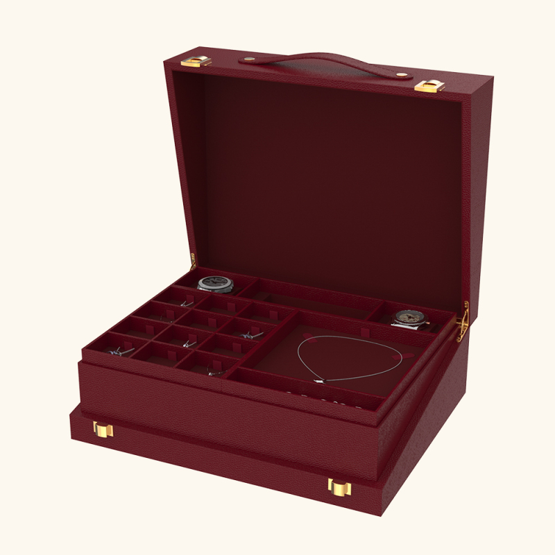 Multi-tiered jewelry box